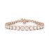F color (nearly colorless), VS1 diamonds graduated bezel rounds tennis bracelet, in 18k rose gold<span class='visuallyhidden'>; 323-404-2959 for shop help.</span>